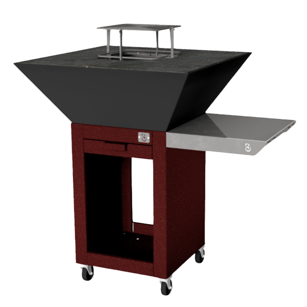 Brasero de cuisson Beroak 750 modèle Demi-Mesure effet corten