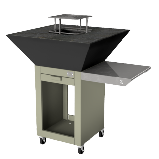 Brasero de cuisson Beroak 750 modèle Demi-Mesure muscade