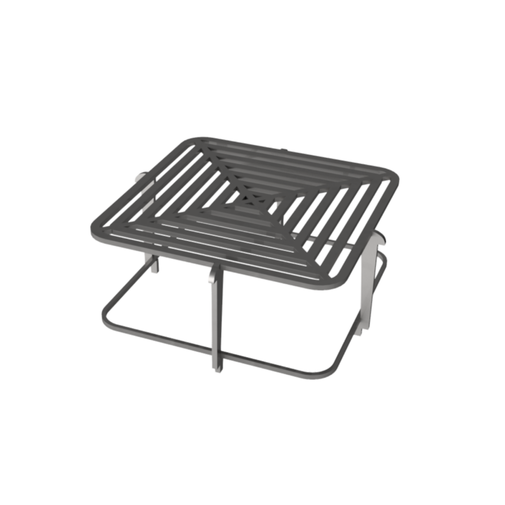 Grille de cuisson à deux étages pour brasero